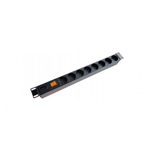Блок силовых розеток горизонтальный QTECH QS-PDU-1U-V16-8DR Блок силовых розеток горизонтальный QTECH QS-PDU-1U-V16-8DR