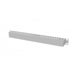 Органайзер кабельный горизонтальный с крышкой 19” QTECH QS-OG-1U-Cover