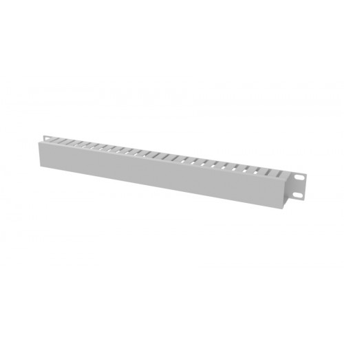 Органайзер кабельный горизонтальный с крышкой 19” QTECH QS-OG-1U-Cover